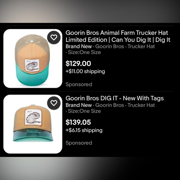 ⭐️NIB Limited Edition Goorin Brothers “Dig It” Oyster Trucker Hat - Picture 9 of 9